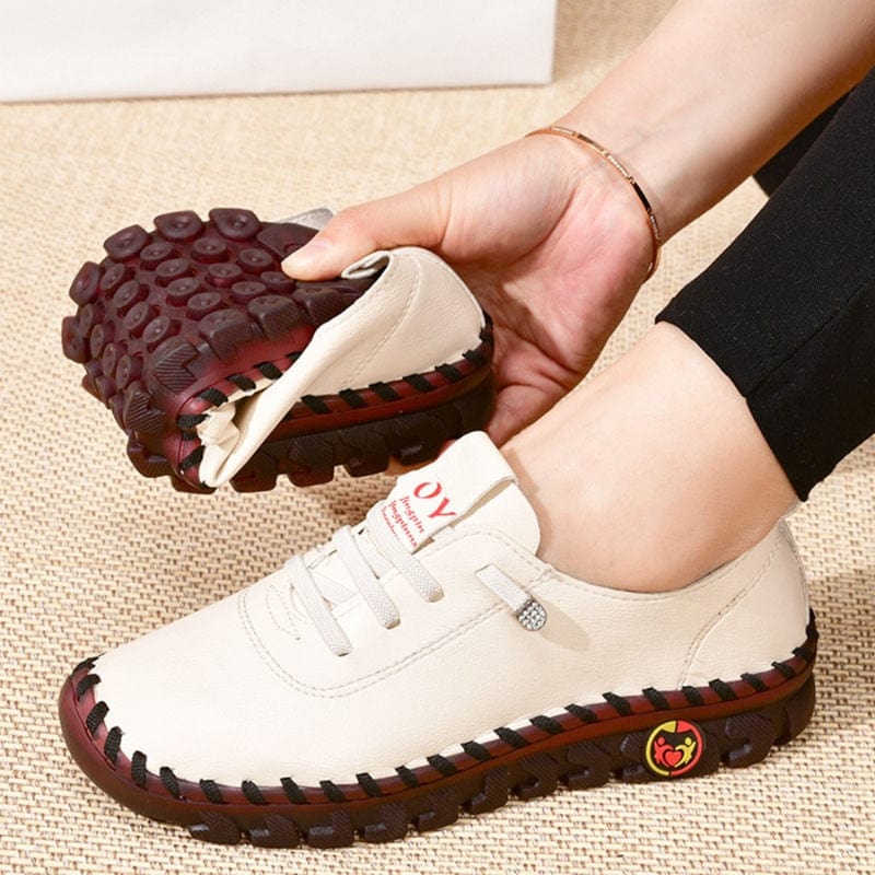 Leather Flat Slip-On Shoes - Image 7