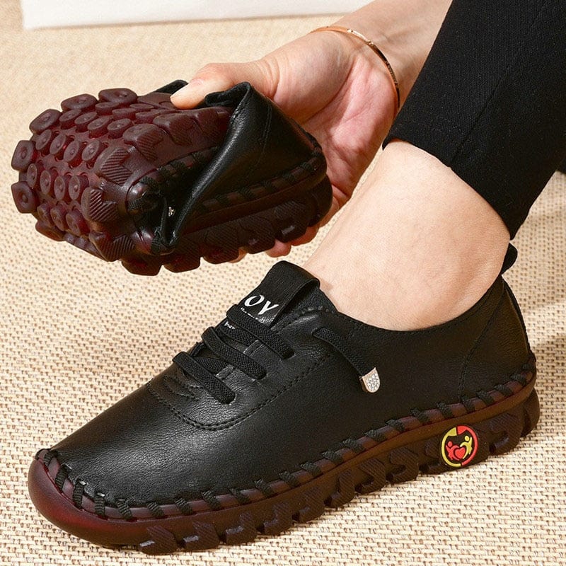 Leather Flat Slip-On Shoes - Image 8